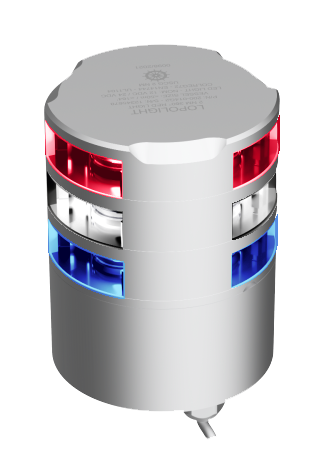 2nm 360° Red + White + Blue, strobe